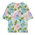 thumbnail image 6 of Virmaxy (5-15 Years) Boys Girls Fashion Casual Shirt Teenagers Solid Color Short Sleeve Round Neck Top Summer Loose Casual Trendy Pullover Shirt Multicolor-10 10 Years, 6 of 7