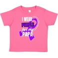 thumbnail image 3 of Inktastic I Wear Purple for My Papa Pancreatic Cancer Awareness Boys or Girls Toddler T-Shirt, 3 of 5