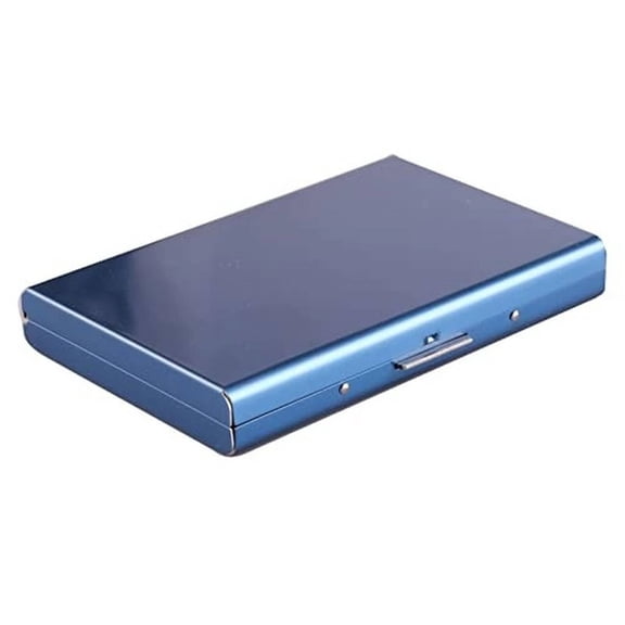 CCOCC Card Holder,RFID Protection RFID Card Holder,Waterproof Design Stylish Aluminum Exterior Card Case,Blue