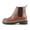 Dark Tan, variant on Women’s Paden Chelsea Lug Sole Ankle Boot, Dark Gray, 10