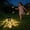 WarmLight, variant on Mandala Hollow Cutout Metal Solar Projection Lantern, Solar Garden Lights RGB Color Changing Outdoor Pathway Lamp for Backyard Patio Fence Tabletop Decor(RGB Light)