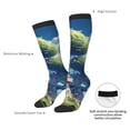 thumbnail image 4 of Fotbe Fantasy Treehouse Planet Scene Calcetas Divertidas Estampadas para Hombre y Mujer, Calcetas de Algodón hasta la Rodilla para Caminar, Correr, Enfermería y Embarazo, 4 of 6