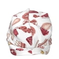 thumbnail image 4 of Pofeuu Different Meat Print Beanie Hat for Men and Women Winter Warm Hats Knit Slouchy Thick Skull Cap, 4 of 7