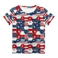 thumbnail image 4 of OKSALE American Flag Tops for Kids Girls Cotton Summer Clothes Patriotic Red White and Blue T Shirts Casual Short Sleeve Tee Shirt 3-14 Years, 4 of 6