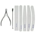 thumbnail image 6 of 5 pcs Nail Sanding File, Manicure File sets Nail Include Nail Pusher, Cuticle Nipper, Sponge, 6 of 8