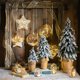 thumbnail image 5 of Adornos navideños de bricolaje para el hogar, el centro comercial, el hotel, los copos de nieve artificiales, las piñas de cedro, los árboles, los adornos colgantes de madera para Navidad, 5 of 5