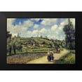 thumbnail image 2 of Pissarro, Camille 18x13 Black Modern Framed Museum Art Print Titled - Landscape near Pontoise, the Auvers Road, 1881, 2 of 5