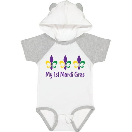 

Inktastic My 1st Mardi Gras Fleur De Lis Gift Baby Boy or Baby Girl Bodysuit