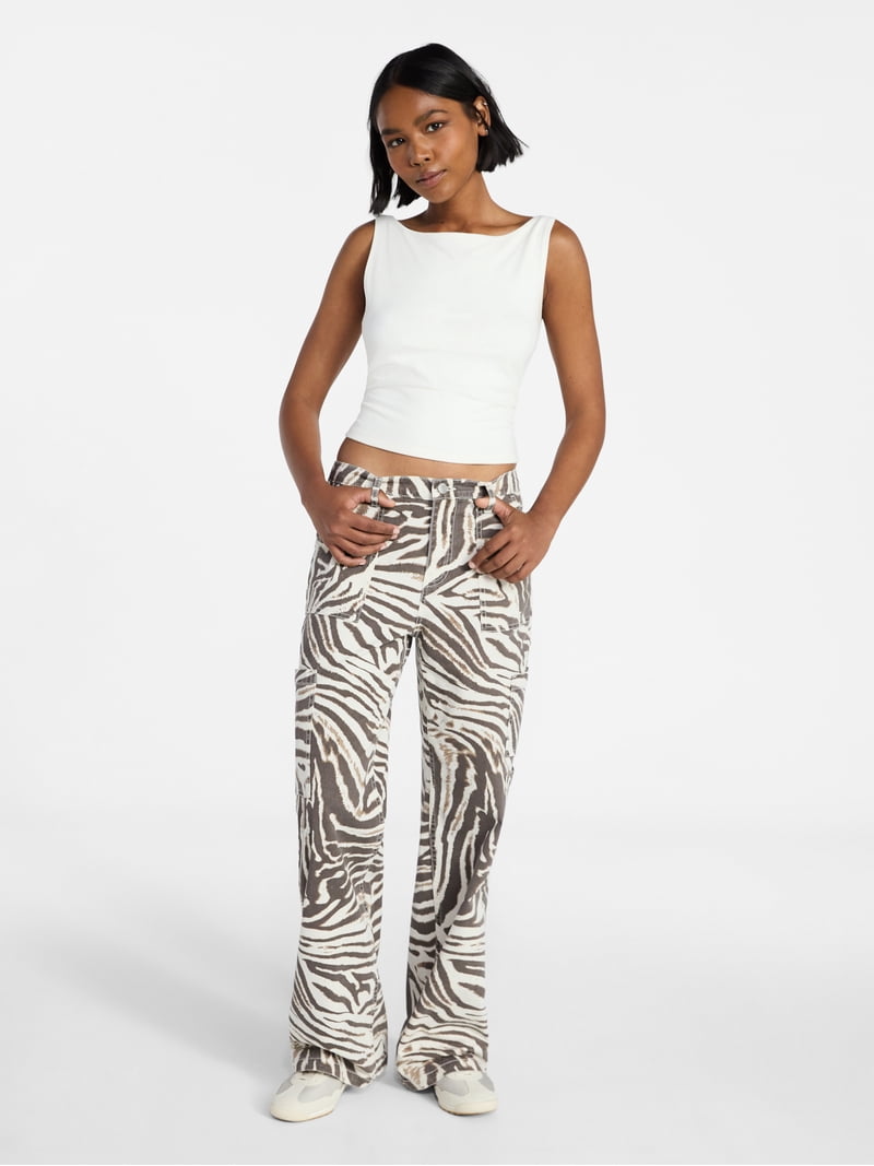 No Boundaries Wide Leg Cargo Pants, 30