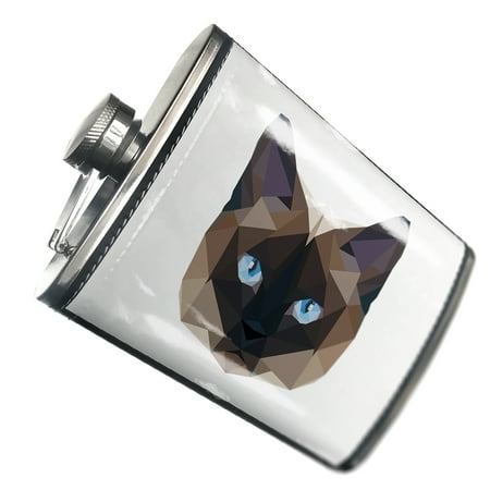 

NEONBLOND Flask Geometric Animal art Siamese Cat