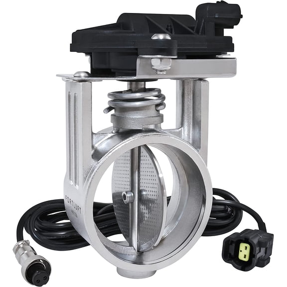 FORTLUFT Electric Exhaust Cutout Valve Stainless Steel 2.50''/63.5mm Valve 2.50''/63.5mm