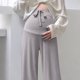 thumbnail image 5 of Pantalones de Vestido de Pierna Ancha Estilo de la Maternidad Pantalones de Seda de Hielo para la Primavera Y el Verano, Pantalones de Pierna Recta Transpirables Delgados con Sensación Colgante, Ropa, 5 of 7