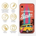 thumbnail image 4 of Case Yard iPhone-XR Case Clear Soft & Flexible TPU Ultra Low Profile Slim Fit Thin Shockproof Transparent Bumper Protective Cover Drop Protective Cell Phone Cases (Cali Surfer), 4 of 8