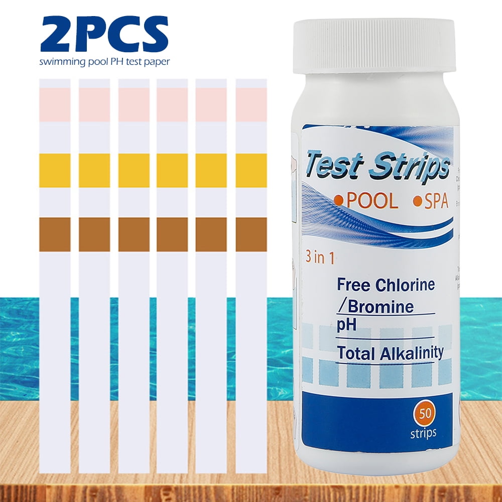 3 in 1 PH Tester Paper Water Test Strips Accurate Free Chlorine