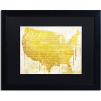 Trademark Fine Art "American Dream II" Canvas Art by Color Bakery, Black Matte, Black Frame