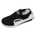 thumbnail image 5 of Orthopedic Platform Sneakers for Women Hollow out Woven Breathable Mesh Non Slip Tennis Shoes Work Arch Support Nursing Cushion Footwear Black Size 8, 5 of 5