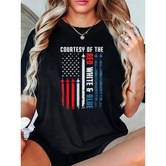 Courtesy of The Red White and Blue Shirt Men Women T-Shirt