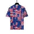 thumbnail image 6 of USSUMA Independence Day Patriotic Womens Tops Summer Loose Fit 4th of July American Flag Summer Top and Blouses Trendy Short Sleeve Shirts T-Shirt for Women Dressy Crewneck Tunic Plus, 6 of 8