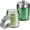 Brushed Nickel, variant on Qtip Holder for Bathroom, Clear Glass Apothecary Jar(Gold 2 Pack)