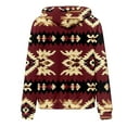 thumbnail image 6 of JTZGDY Vintage Hooded Sweatshirts for Women Fashion Aztec Print Ethnic Style Western Shirts Lightweight Casual Fall Long Sleeve Drawstring Hoodie Outwear Tops with Kangaroo Pockets Multicolor#13 XL, 6 of 6