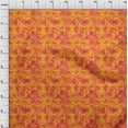 thumbnail image 3 of oneOone Polyester Lycra Orange Fabric Batik Quilting Supplies Print Sewing Fabric By The Yard 56 Inch Wide, 3 of 4