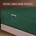 thumbnail image 4 of Elegant Comfort 1500 Series Bed Sheets All Around Elastic 18 - 24 Inches Deep Fitted Sheet - Extra Deep Pocket Sheets , Queen Grey, 4 of 5