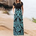 thumbnail image 2 of OVINYER Dress Plus Size Dresses For Women Summer Casual Beach Long Maxi With Pockets Stylish Party Sundress, 2 of 4