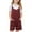 Wine, variant on Cethrio Girls Summer Overalls, Sleeveless Loose Spaghetti Strap Casual Overalls with Pockets Pink Size 10-12