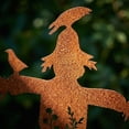 thumbnail image 4 of Halloween Spooky Metal Garden Stakes Set, Cut‑Out Scarecrow & Pumpkin Yard Ground Insert Ornaments, Rustic Silhouette Decor for Lawn Patio Backyard Autumn Holiday Decoration, D, 4 of 7