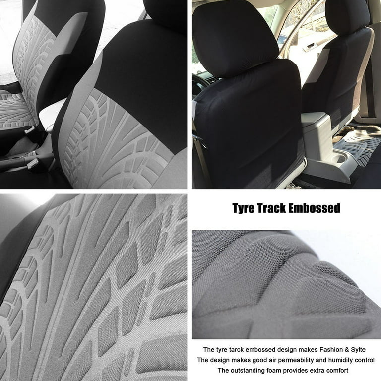 Auto Newer 2PCS Luxury Breathable Car Seat Cover,Front Car Seat Protector,  Fit Four Seasons of Universal Automotive Vehicle Cushion Cover, Compatible