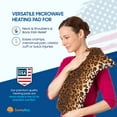 thumbnail image 3 of sunny bay body heating wrap, rice filled, washable fleece cover, x-large, leopard skin print, 3 of 8