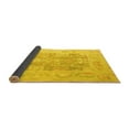 thumbnail image 2 of Ahgly Company Indoor Square Abstract Yellow Modern Area Rugs, 7' Square, 2 of 4