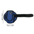 thumbnail image 2 of Unique Bargains 1 Pc Double Pocket Phone Holder Arm Bands for Hiking Gym Deep Blue Neoprene, 2 of 4