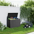 thumbnail image 6 of EasyUp 45 Gallon Resin Deck Box, Lockable Patio Outdoor Storage Box for Furniture, Garden Tools and Tools Storage, Waterproof Outside Storage Boxes, 6 of 9