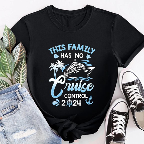 Tee Clo This Family Cruise Has No Control 2024 Shirt, Family Cruise Shirts, Family Vacation Trip Shirts All Size S-5XL, Full Size S-5XL