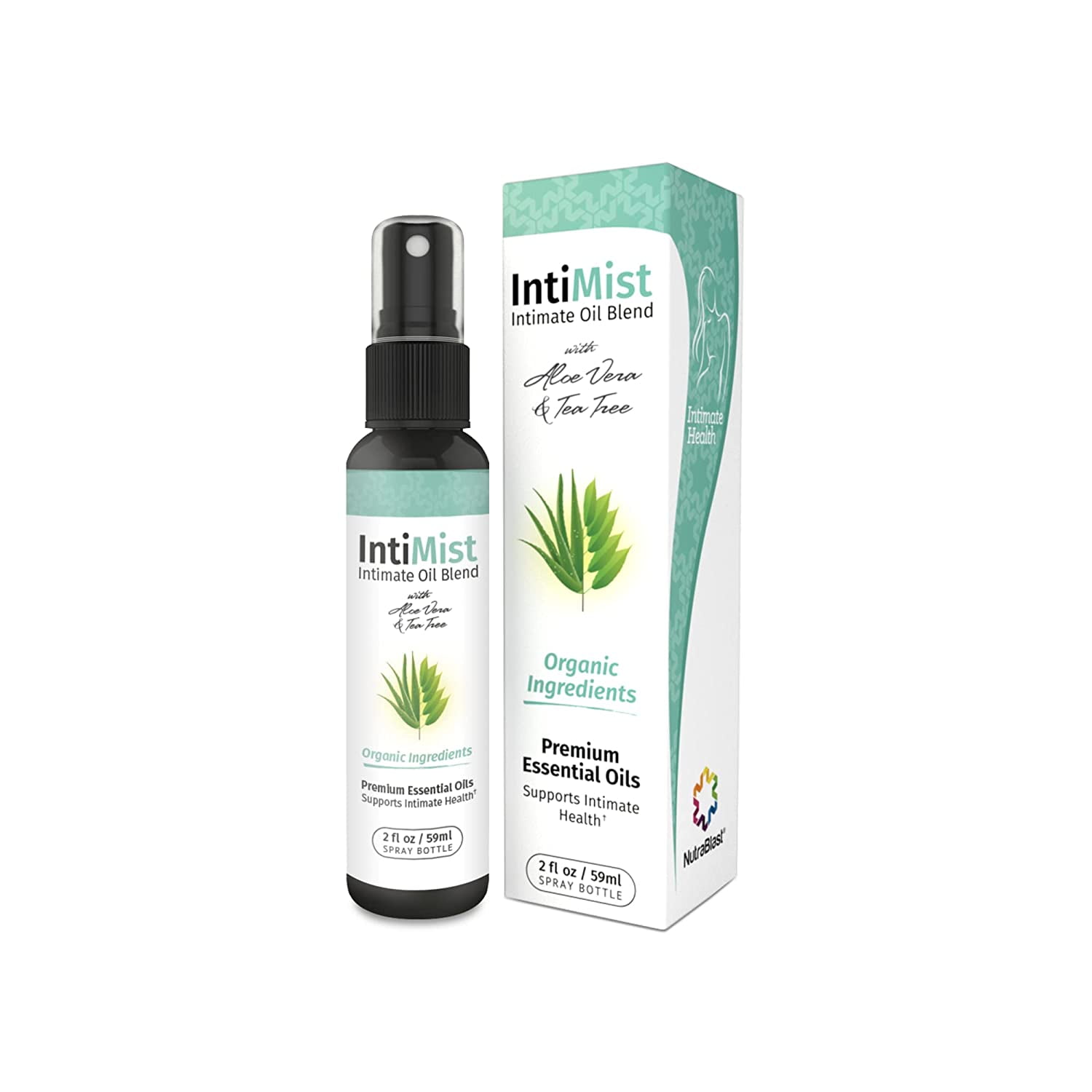 zegevierend mond Classificeren NutraBlast Intimist Feminine Essential Oils Blend Spray (2 fl oz) | All  Natural Intimate Deodorant for Women | Fast Acting Relief of Yeast  Infections, BV, Dryness, Odor, Itching & Burning - Walmart.com