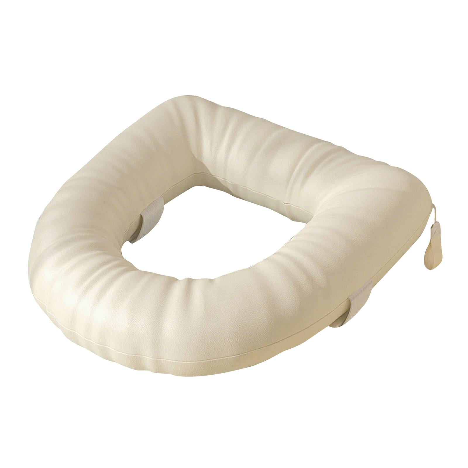 Toilet Seat Riser Cushion Cover 8cm Thicken Soft Padded for Seniors Universal Standard Toilets