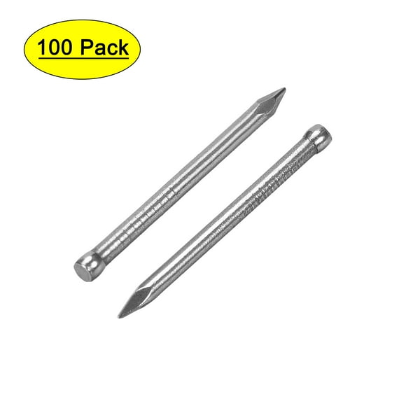 Unique Bargains Finishing Nails Hand-Drive Hardware Carbon Steel Nail 30mm 1.2-inches 100 pcs