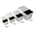 thumbnail image 2 of Non Stick Tool Baking Bread Home Kitchen Square Aluminum Alloy Toast Box, 2 of 2