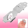 thumbnail image 2 of Puerta De Grapas Aldaba De Seguridad De Metal Color Plata Candado Unique Bargains cerrojos de hardware, 2 of 2