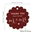 thumbnail image 6 of Inkdotpot Thank You From The New Wedding Bottle Tag Real Rose Gold Foil Favor Hang Tags Pack Of 100, 6 of 6