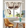 thumbnail image 3 of Waterfall Valances for Windows, Texas Star Farmhouse Kitchen Sheer Valance Curtains, Western Country Stars Retro Rod Pocket Elegant Swag Valances for Living Room Bedroom, 47.2"x38.5", 3 Panel, 3 of 8
