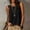 Black, variant on NTACZA Solid Business Casual Tops for Women Crew Neck Sleeveless Tank Tops High Low Asymmetrical Split Hem Summer Vacation Relaxed Size L