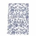 thumbnail image 2 of Blue Flower Kitchen Towels Set of 1, Spring Leaf Vintage Farmhouse Boho Plant Absorbent Dish Towels for Kitchen, Microfiber Hand Towel, Quick Drying Tea Towel for Cleaning Decorative Dishcloths, 2 of 7