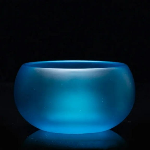 Sapphire Colored Glaze Teacup Master Cup Tureen Chinese Kung Fu Tea Set High End Tea Cup Blue Tea Maker Coffee Mug Tea Infuser