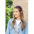 thumbnail image 4 of Motique Accessories Purple 1 inch Satin Hard Headband, 4 of 5