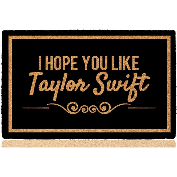 Funny Door Mats Bless-I Hope You Like Taylor-Outdoor Indoor Doormat Washable, Non Slip Absorbent Mats for Bathroom Kitchen Doormats Floor Door Rug 16 24inch.