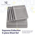 thumbnail image 2 of Sábanas Sweet Home Collection 1500 Supreme King Grey, 2 of 5