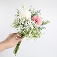 thumbnail image 1 of XmhyTop-A Ramo de 2 flores artificiales rosas: ramo de boda, ramo de novia, ramo de dama de honor, flores falsas para decoración de boda, estilo A, 1 of 5