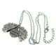 thumbnail image 4 of Collar De Medallón De Flor De Sol De Mujer Grabado Collar De Cadena Conmemorativa De Apertura - Plata Sunnimix Collar de apertura de girasol, 4 of 8